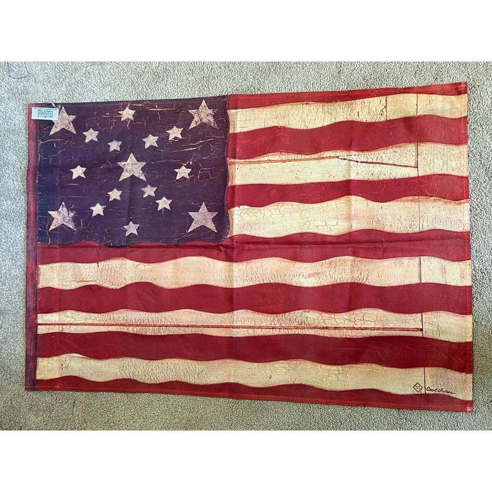 Toland American Flag House & Garden Flag
